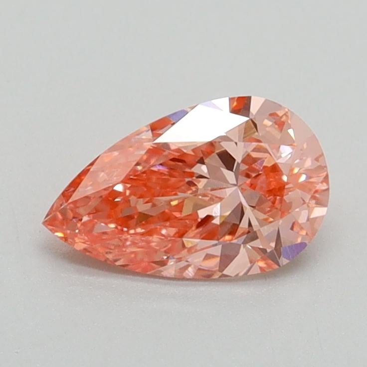 0.70 Ct. Fancy Vivid Pink Pear Lab Grown Diamond