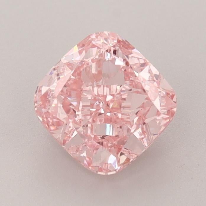 1.36 Ct. Fancy Vivid Pink Cushion Lab Grown Diamond
