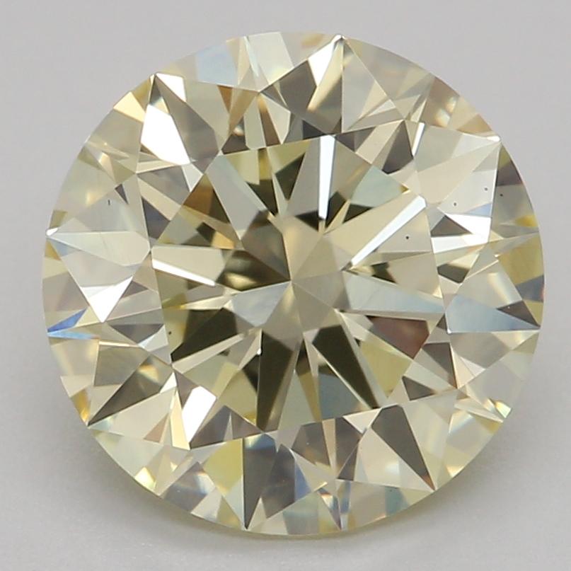 2.03 Ct. Fancy Light Yellow Round Lab Grown Diamond