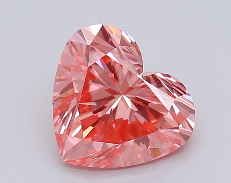 1.02 Ct. Fancy Vivid Pink Heart Lab Grown Diamond