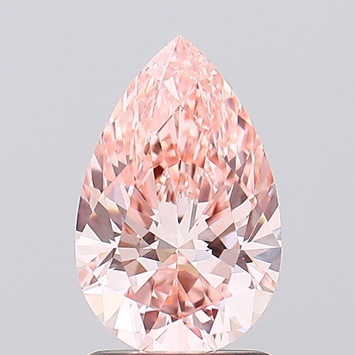 1.33 Ct. Fancy Intense Pink Pear Lab Grown Diamond