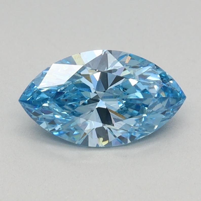 0.59 Ct. Fancy Vivid Blue Marquise Lab Grown Diamond