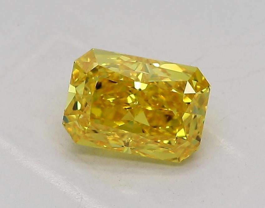 1.03 Ct. Fancy Vivid  Yellow Radiant Lab Grown Diamond