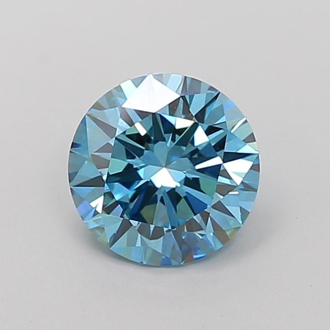 1.74 Ct. Fancy Vivid Blue Round Lab Grown Diamond