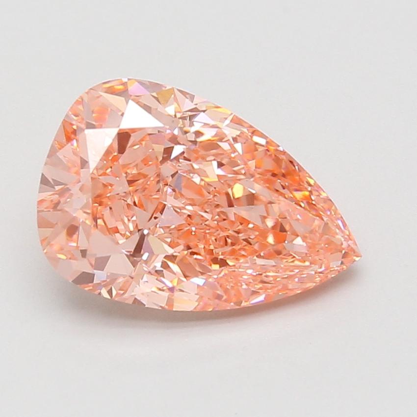 4.04 Ct. Fancy Vivid Pink Pear Lab Grown Diamond