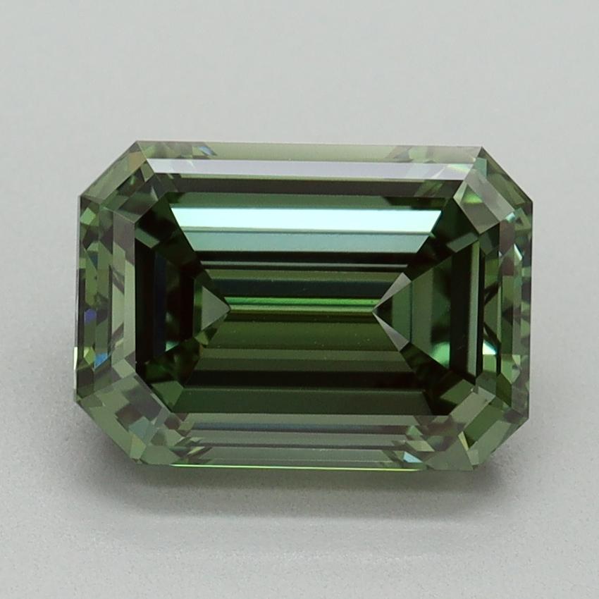 2.50 Ct. Fancy Vivid Green Emerald Lab Grown Diamond