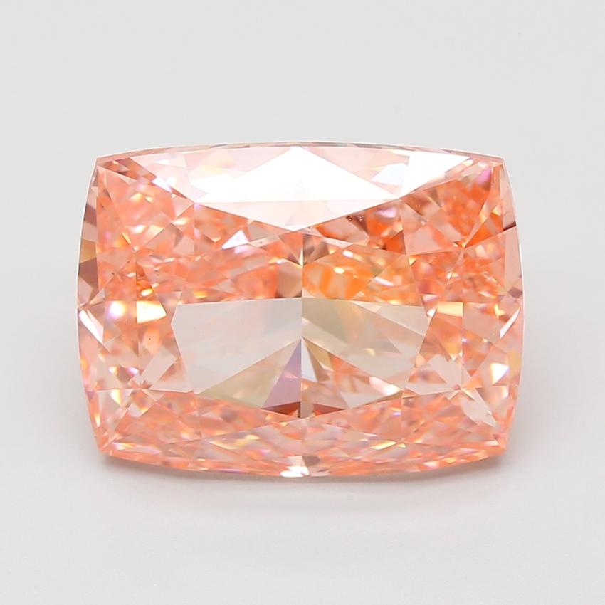 11.12 Ct. Fancy Vivid Pink Cushion Lab Grown Diamond