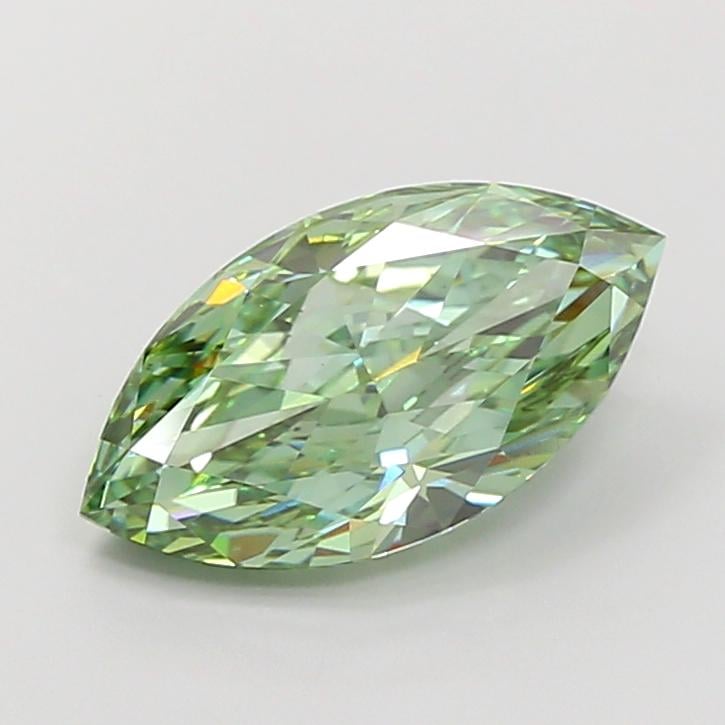4.55 Ct. Fancy Vivid Green Marquise Lab Grown Diamond
