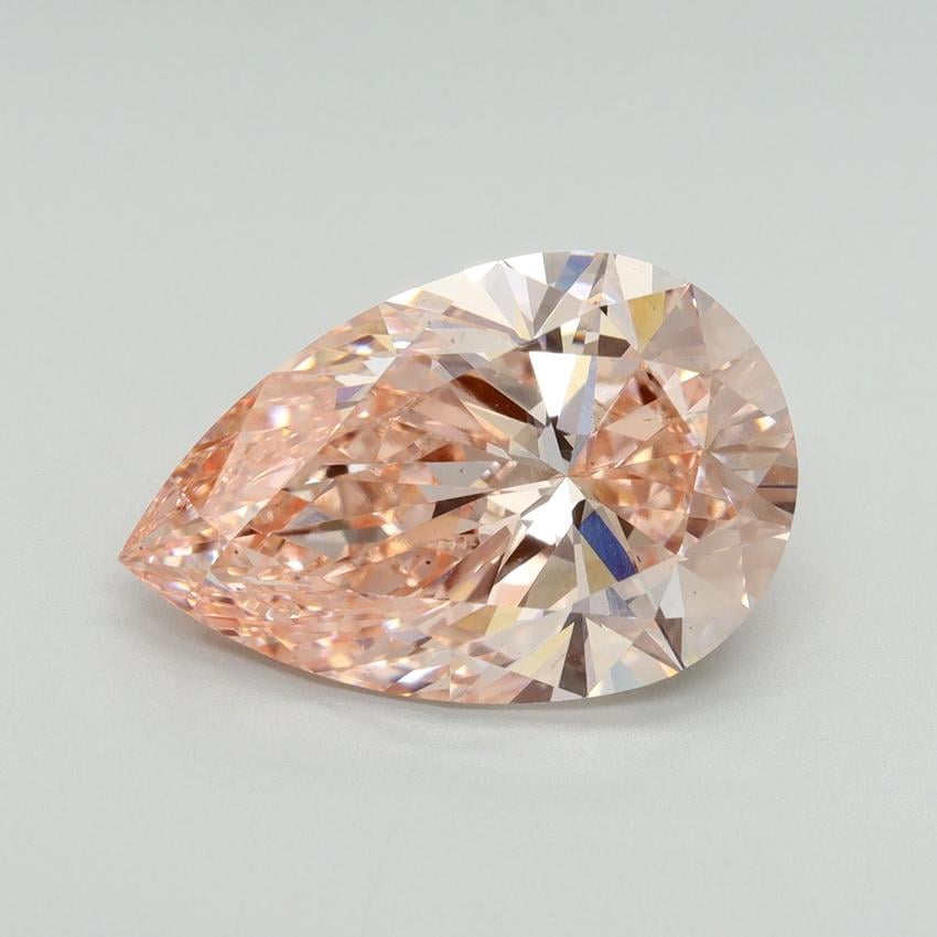 6.01 Ct. Fancy Intense Pink Pear Lab Grown Diamond