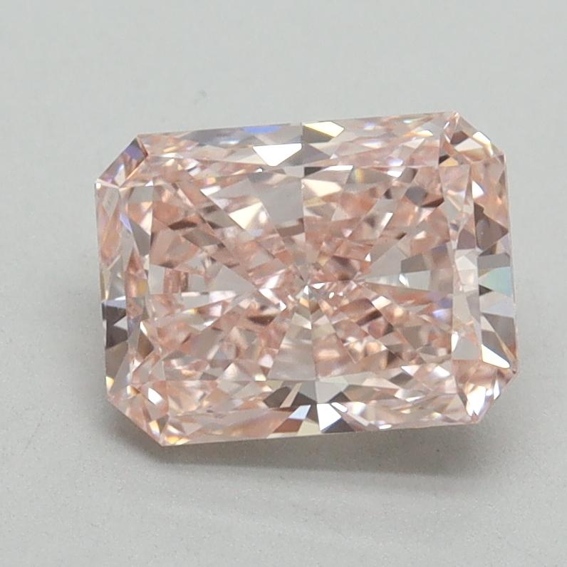 1.51 Ct. Fancy Intense Pink Radiant Lab Grown Diamond