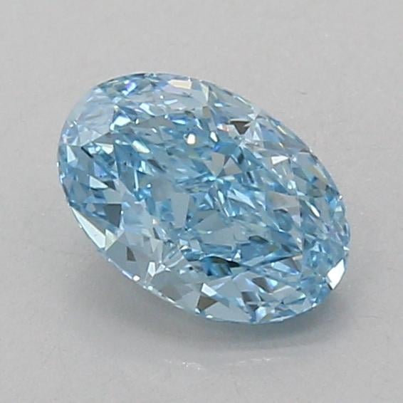 1.07 Ct. Fancy Vivid Blue Oval Lab Grown Diamond