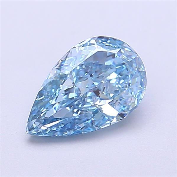 1.02 Ct. Fancy Vivid  Blue Pear Lab Grown Diamond