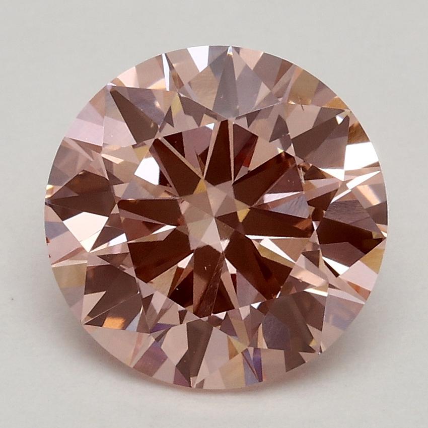 2.12 Ct. Fancy Intense Pink Round Lab Grown Diamond