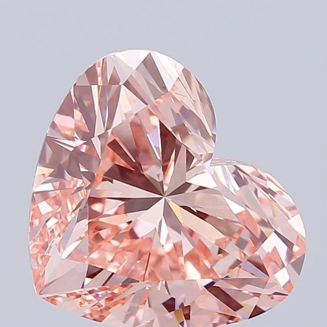 8.81 Ct. Fancy Vivid  Pink Heart Lab Grown Diamond