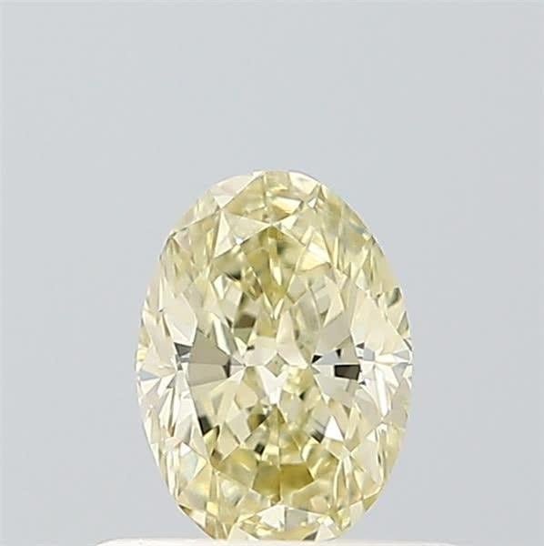 0.48 Ct. Light Yellow Oval Lab Grown Diamond