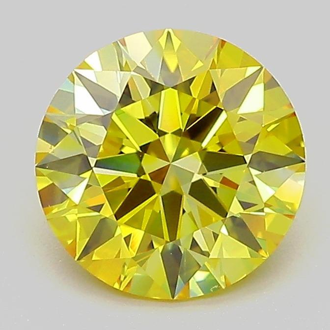 1.80 Ct. Fancy Vivid  Yellow Round Lab Grown Diamond