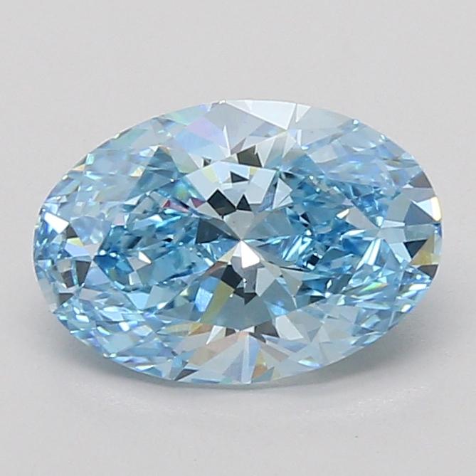 1.98 Ct. Fancy Vivid Blue Oval Lab Grown Diamond