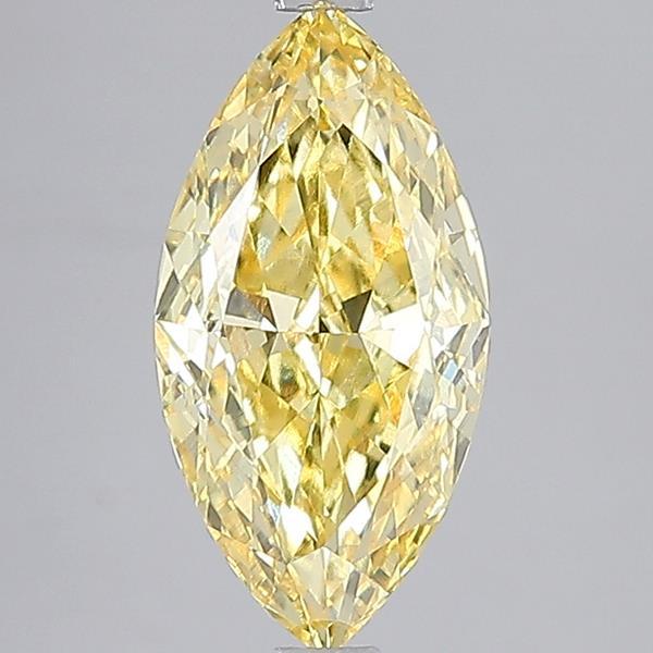 3.04 Ct. Fancy Intense Yellow Marquise Lab Grown Diamond