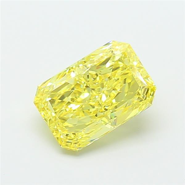 4.07 Ct. Fancy Vivid Yellow Radiant Lab Grown Diamond