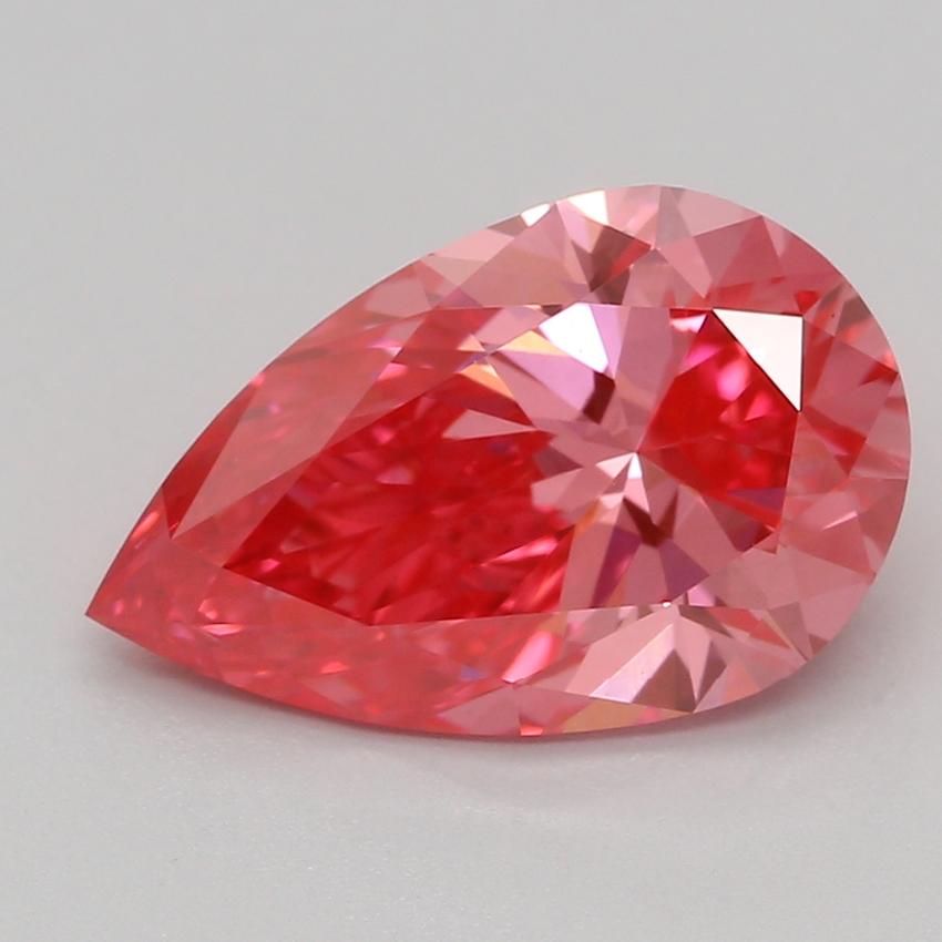 1.58 Ct. Fancy Vivid Pink Pear Lab Grown Diamond