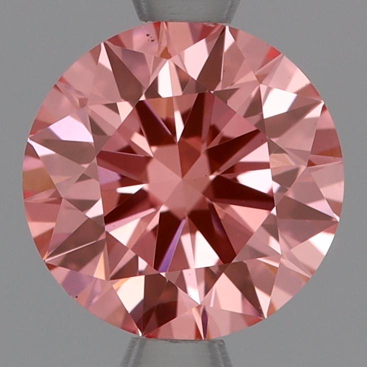 1.04 Ct. Fancy Vivid Pink Round Lab Grown Diamond