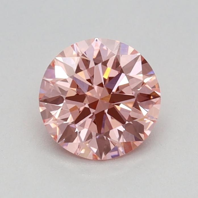 0.50 Ct. Fancy Vivid Pink Round Lab Grown Diamond