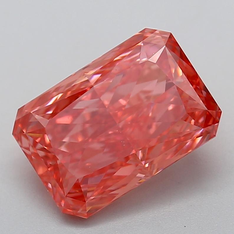 3.70 Ct. Fancy Vivid Pink Radiant Lab Grown Diamond