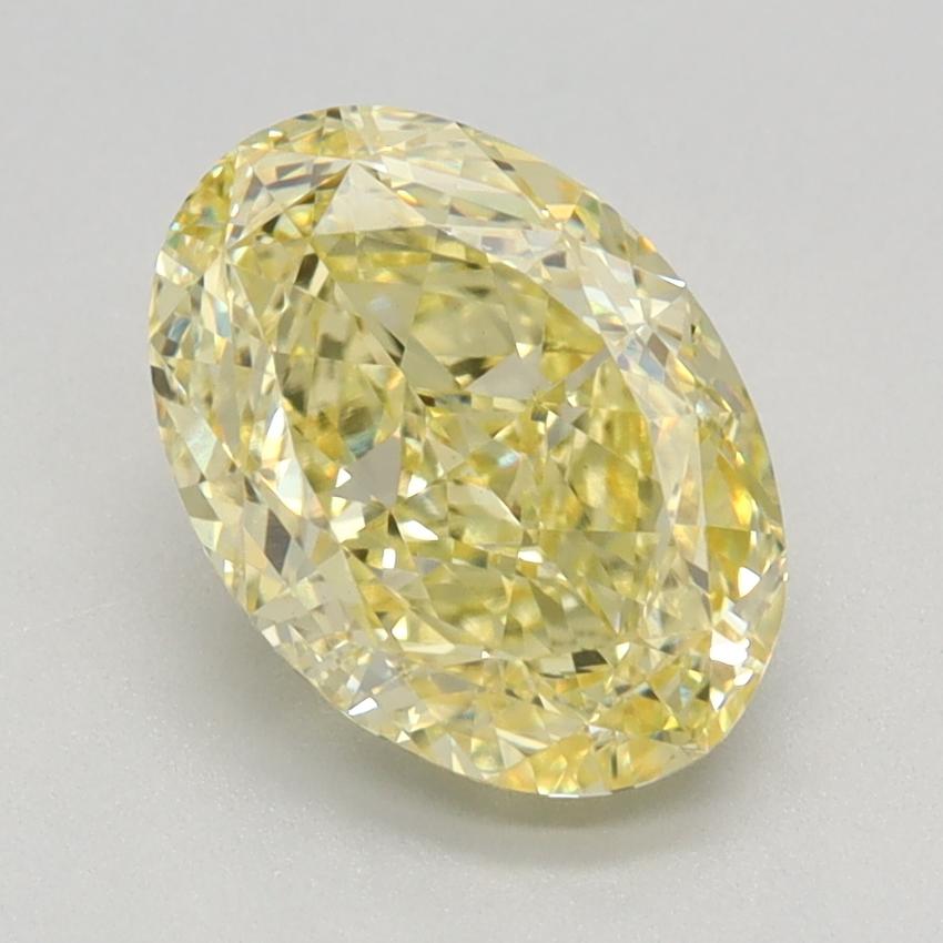 2.12 Ct. Fancy Intense Yellow Oval Lab Grown Diamond