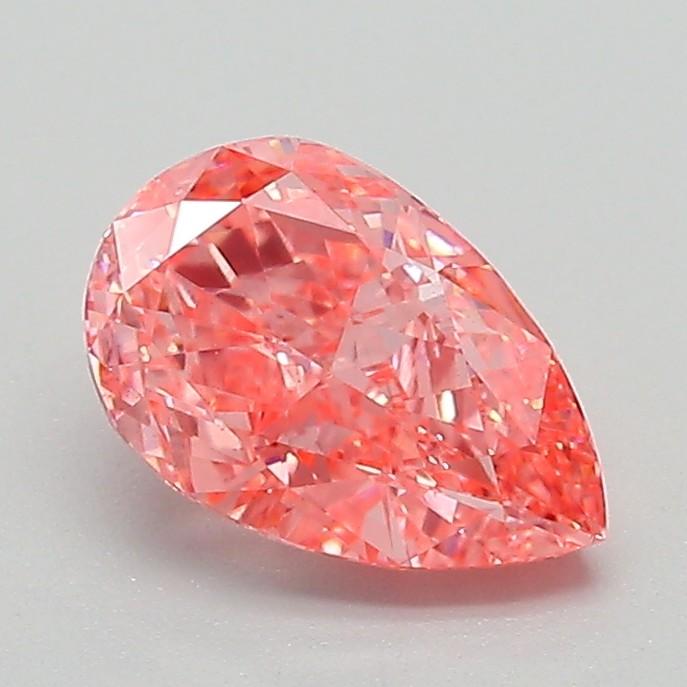 1.17 Ct. Fancy Vivid Pink Pear Lab Grown Diamond