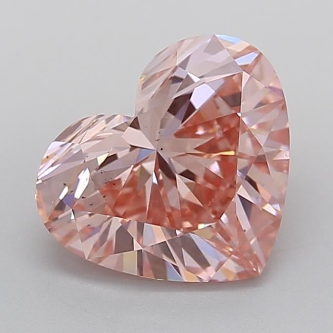 2.98 Ct. Fancy Vivid  Pink Heart Lab Grown Diamond