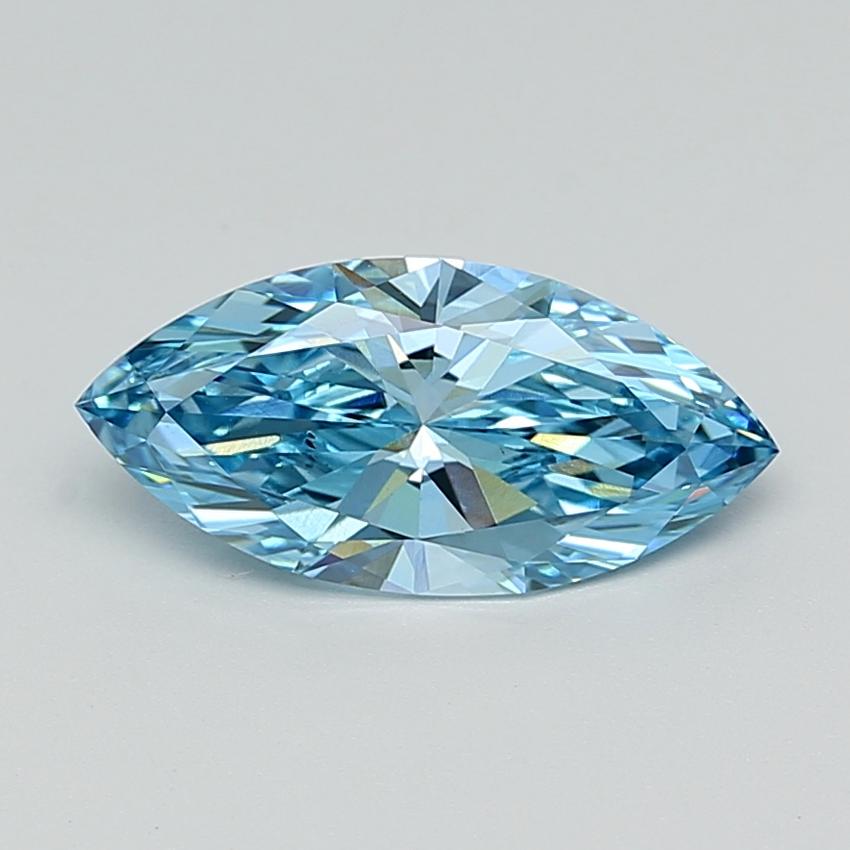 2.00 Ct. Fancy Vivid  Blue Marquise Lab Grown Diamond
