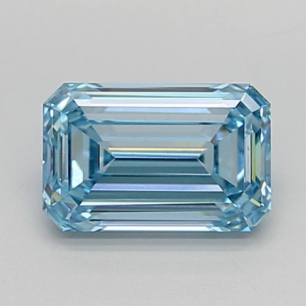 1.82 Ct. Fancy Vivid  Blue Emerald Lab Grown Diamond