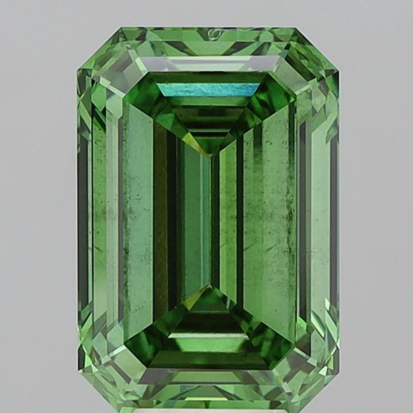 9.08 Ct. Fancy Vivid Green Emerald Lab Grown Diamond