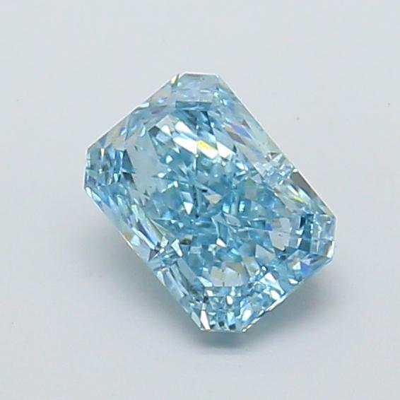 1.08 Ct. Fancy Vivid Blue Radiant Lab Grown Diamond