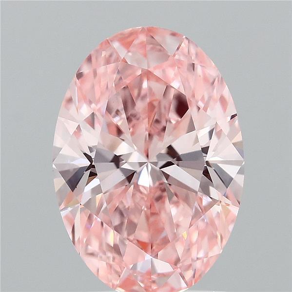 2.04 Ct. Fancy Vivid Pink Oval Lab Grown Diamond