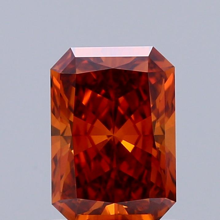 1.10 Ct. Fancy Vivid Orange Radiant Lab Grown Diamond