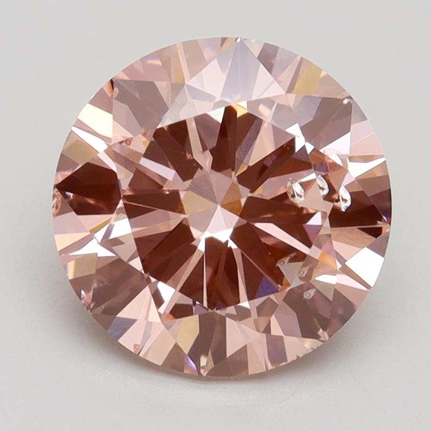 3.00 Ct. Fancy Intense Pink Round Lab Grown Diamond