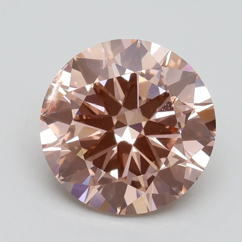 2.50 Ct. Fancy Intense Pink Round Lab Grown Diamond