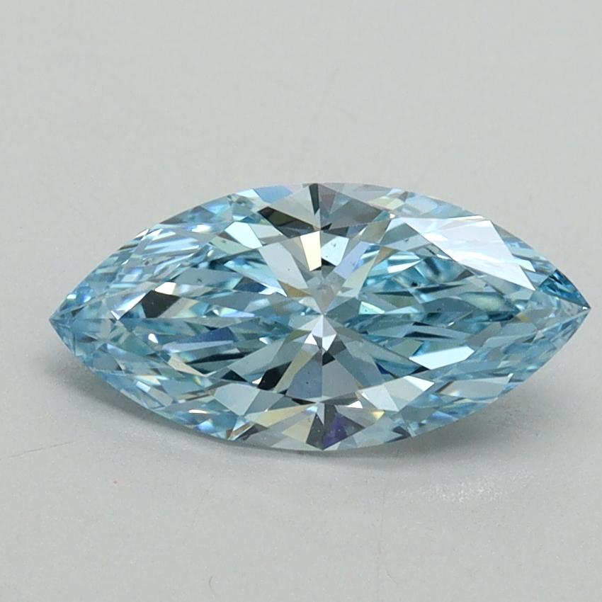1.03 Ct. Fancy Vivid Blue Marquise Lab Grown Diamond