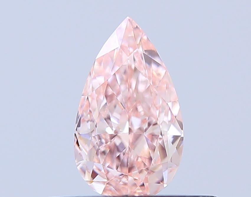 0.43 Ct. Fancy Intense Pink Pear Lab Grown Diamond