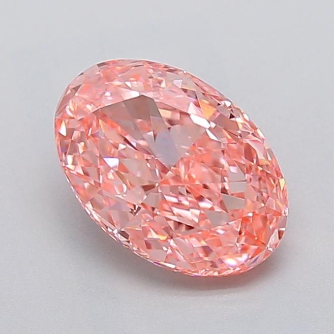 2.02 Ct. Fancy Vivid  Pink Oval Lab Grown Diamond