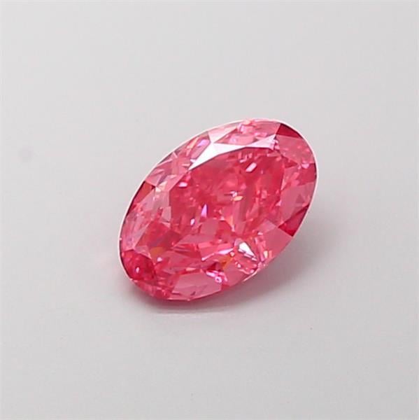 1.11 Ct. Fancy Vivid  Pink Oval Lab Grown Diamond