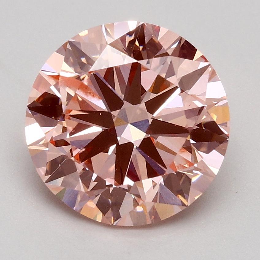 2.00 Ct. Fancy Intense Pink Round Lab Grown Diamond