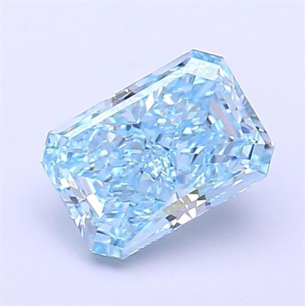 1.39 Ct. Fancy Vivid  Blue Radiant Lab Grown Diamond