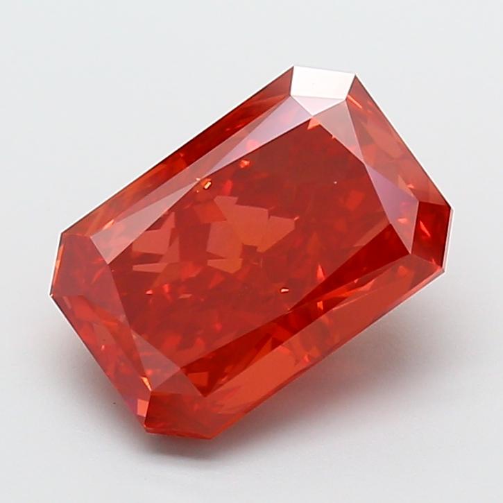 5.02 Ct. Fancy Vivid Red Radiant Lab Grown Diamond