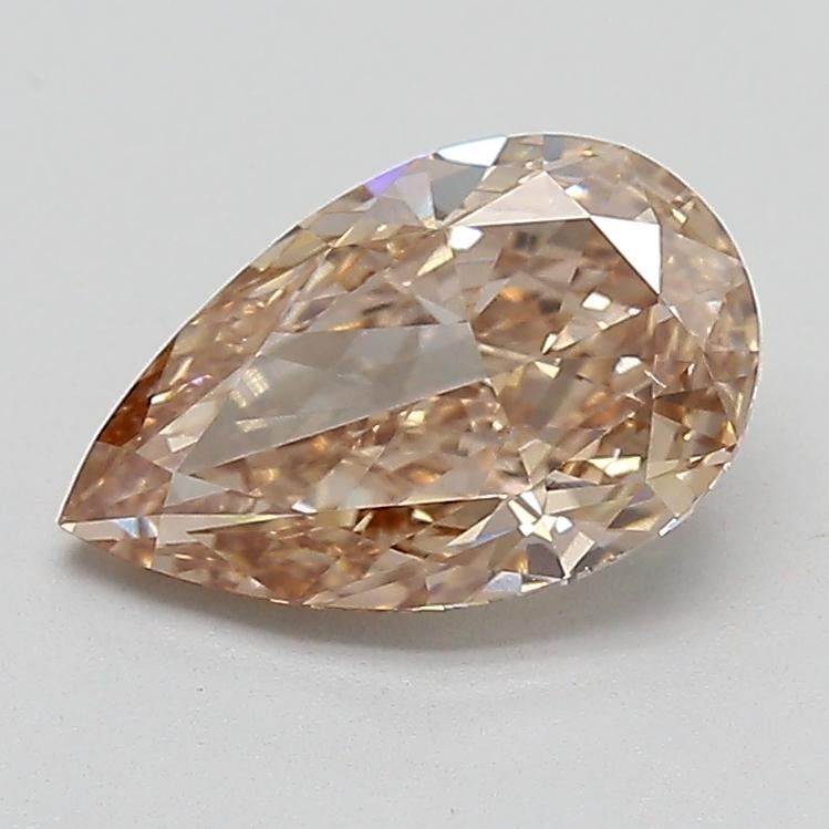 2.04 Ct. Light  Brown Pear Lab Grown Diamond