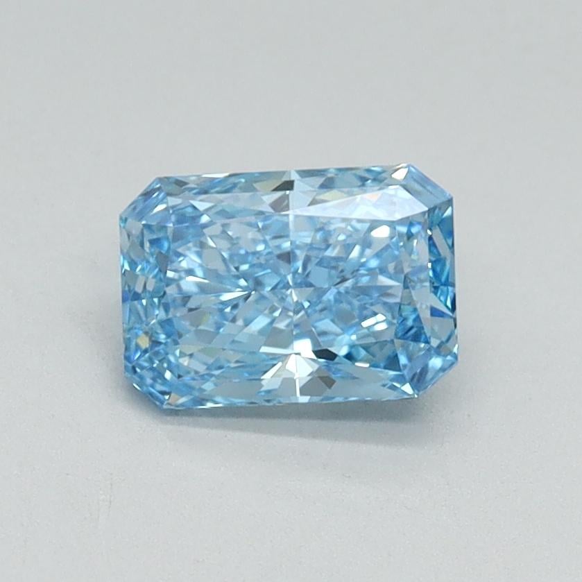 0.80 Ct. Fancy Vivid Malibu Blue Radiant Lab Grown Diamond
