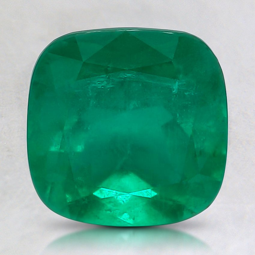 8mm Premium Cushion Emerald