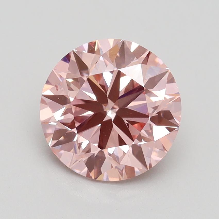 1.80 Ct. Fancy Intense Pink Round Lab Grown Diamond