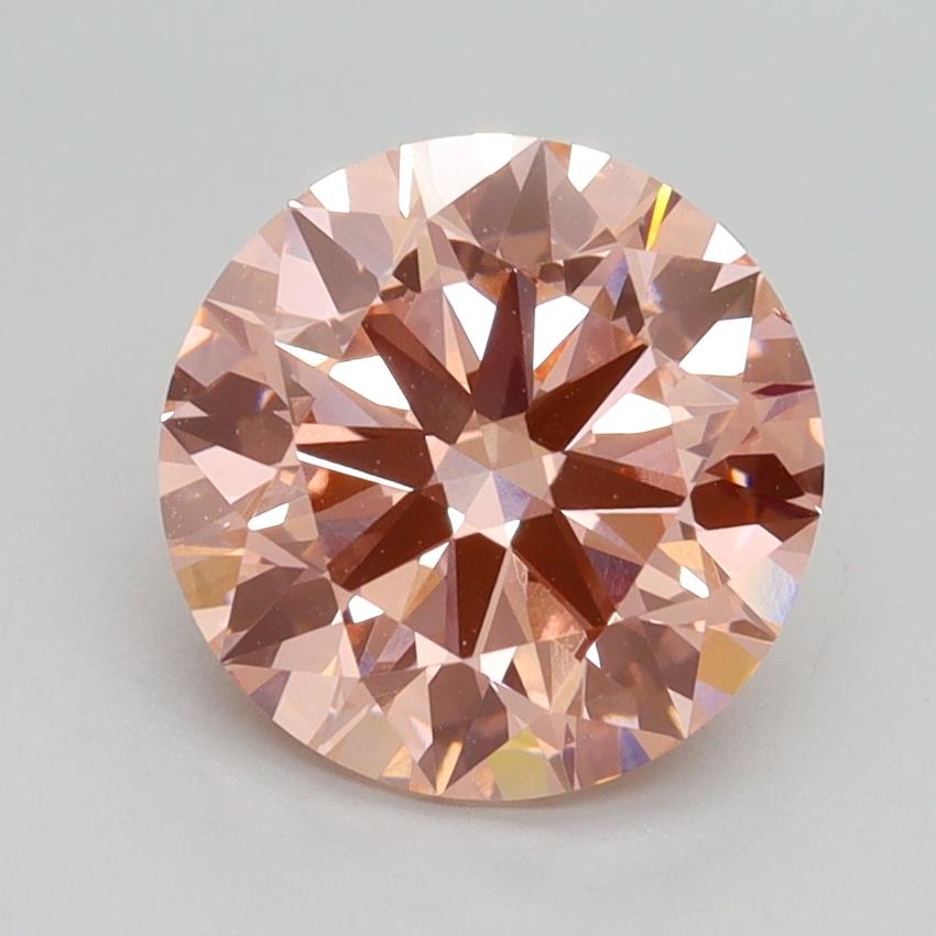 2.32 Ct. Fancy Intense Pink Round Lab Grown Diamond